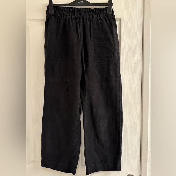 H&M Black Linen Button-Up Shirt, Pants and Shorts Set - Picture 6 of 8